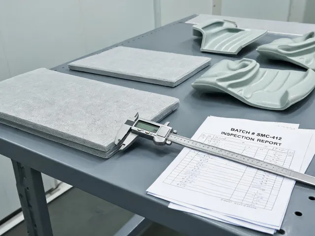 Molded composite parts